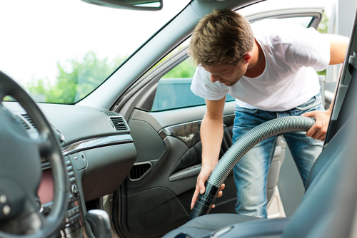 Vacuuming your car first can save time at the wash